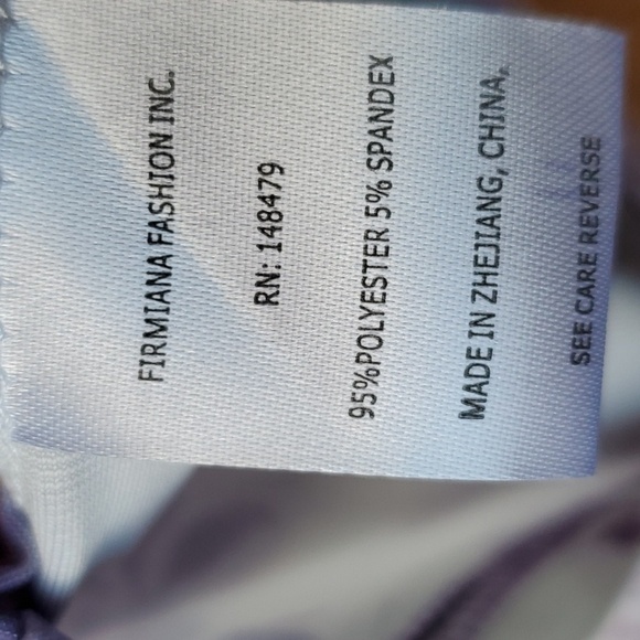 Lily by Firmiana oversized lavender and floral tunic XL - Picture 5 of 10